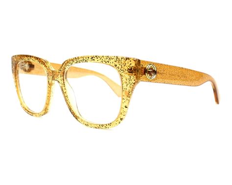 gucci glitter glasses|Gucci clear eyeglass frames women's.